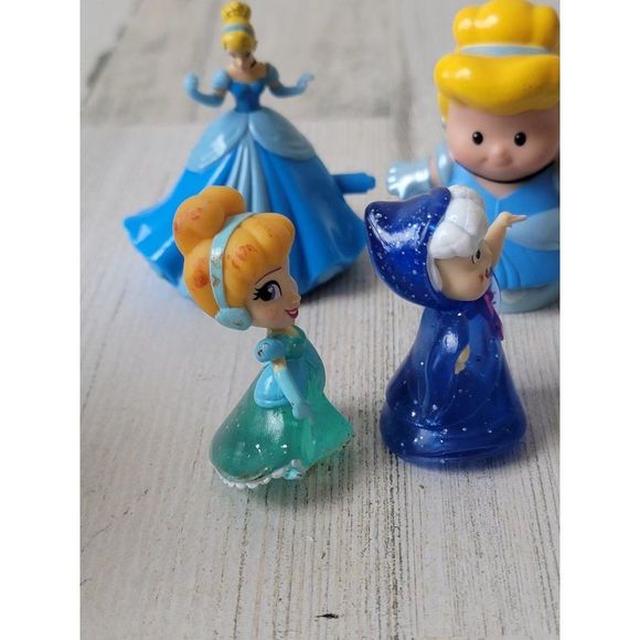 Princess Cinderella Fairy Godmother Ball dress playset toy figure Disney - Picture 6 of 14